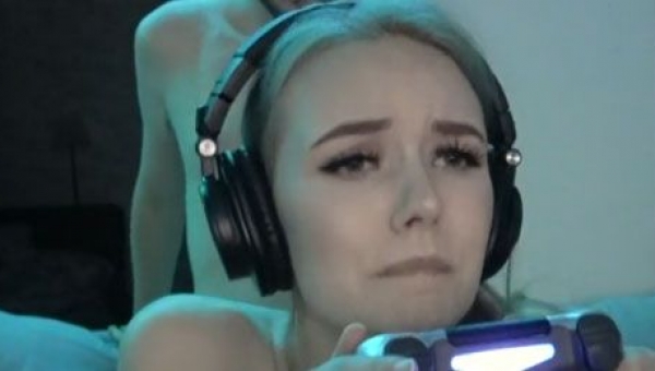 Gamer Girl Fucked Hard While Playing Video Game