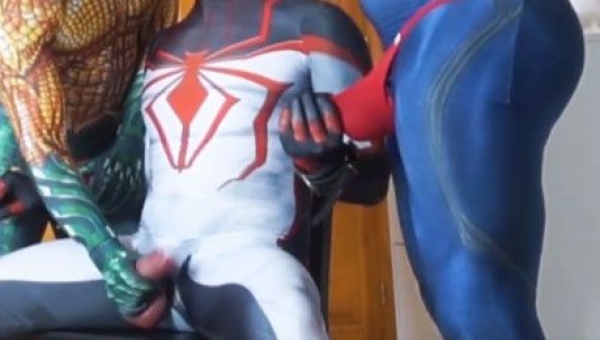 Gay Superhero Threesome