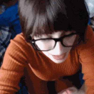 Velma Cosplay Nerd Sucking Cock Jacking Off And Cumshot Facial