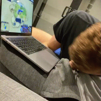 Nerd Socks Cock During Video Game